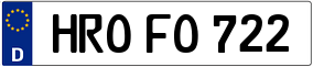 Trailer License Plate